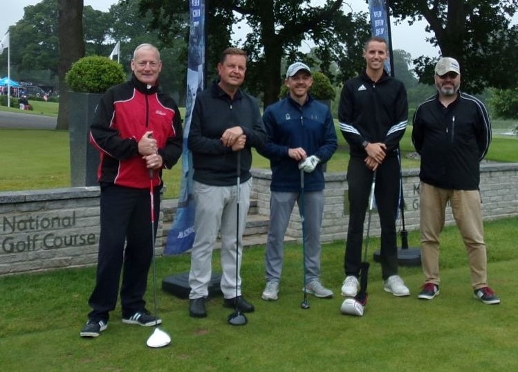 Right to Left - Head of National Engineering, Ken Porter, the JOhns of Nottingham Team